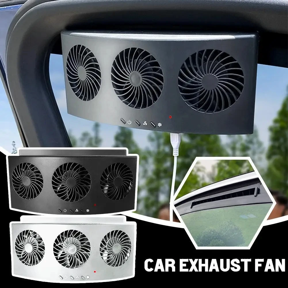 Car Exhaust Fan USB Rechargeab - Renewable Energy Fan avaliação e preço