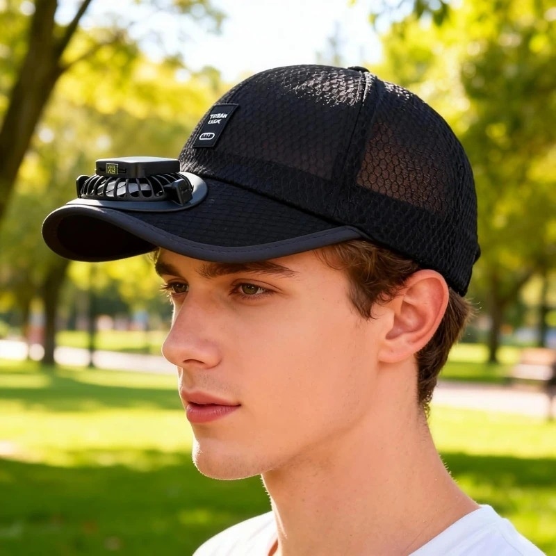 Breathable Sunhat with Solar F - Renewable Energy Fan avaliação e preço