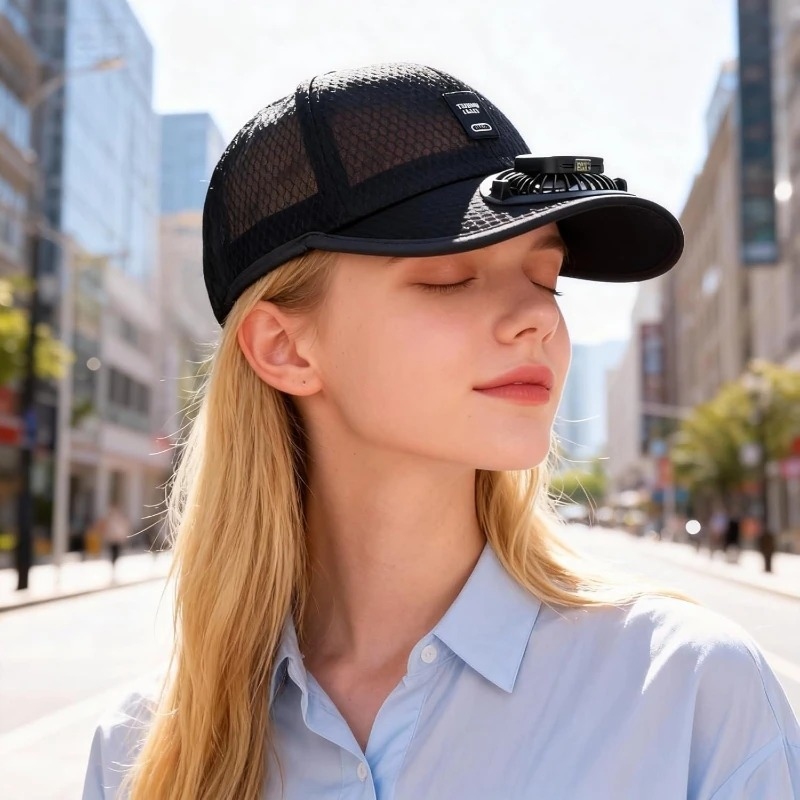 Breathable Sunhat with Solar F - Renewable Energy Fan avaliação e preço