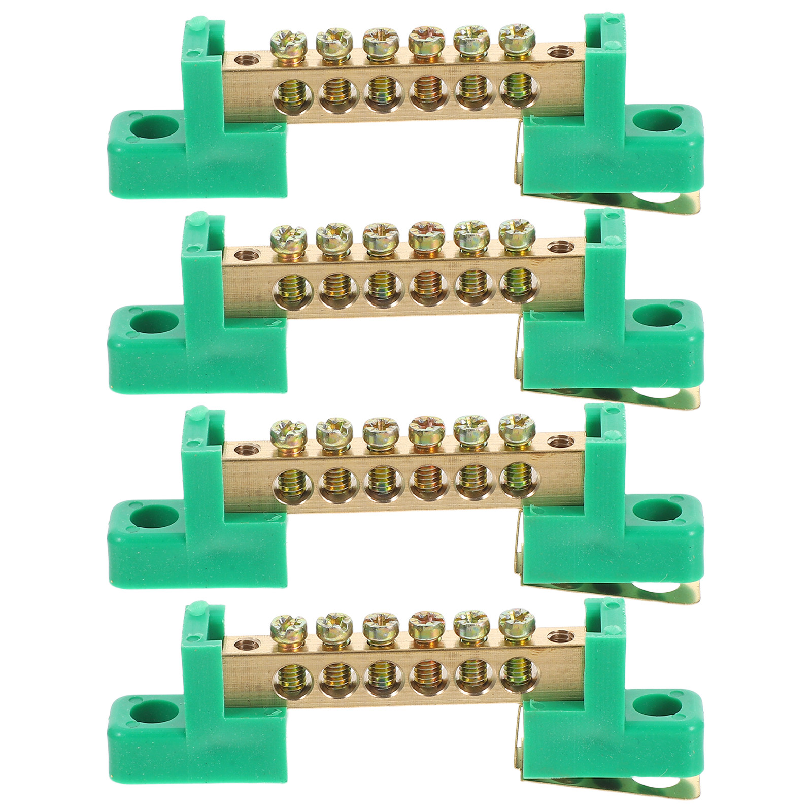 4Pcs Ground Bus Bar 6 Position - Bus Bar Copper avaliação e preço