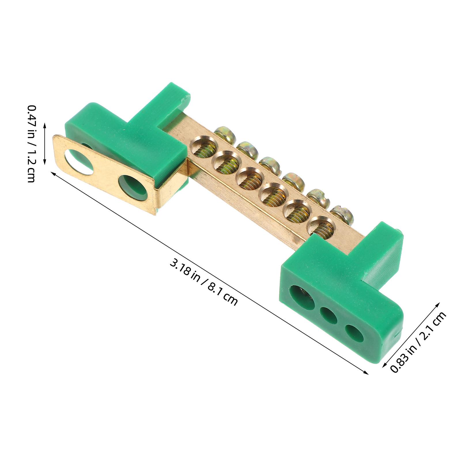 4Pcs Ground Bus Bar 6 Position - Bus Bar Copper avaliação e preço