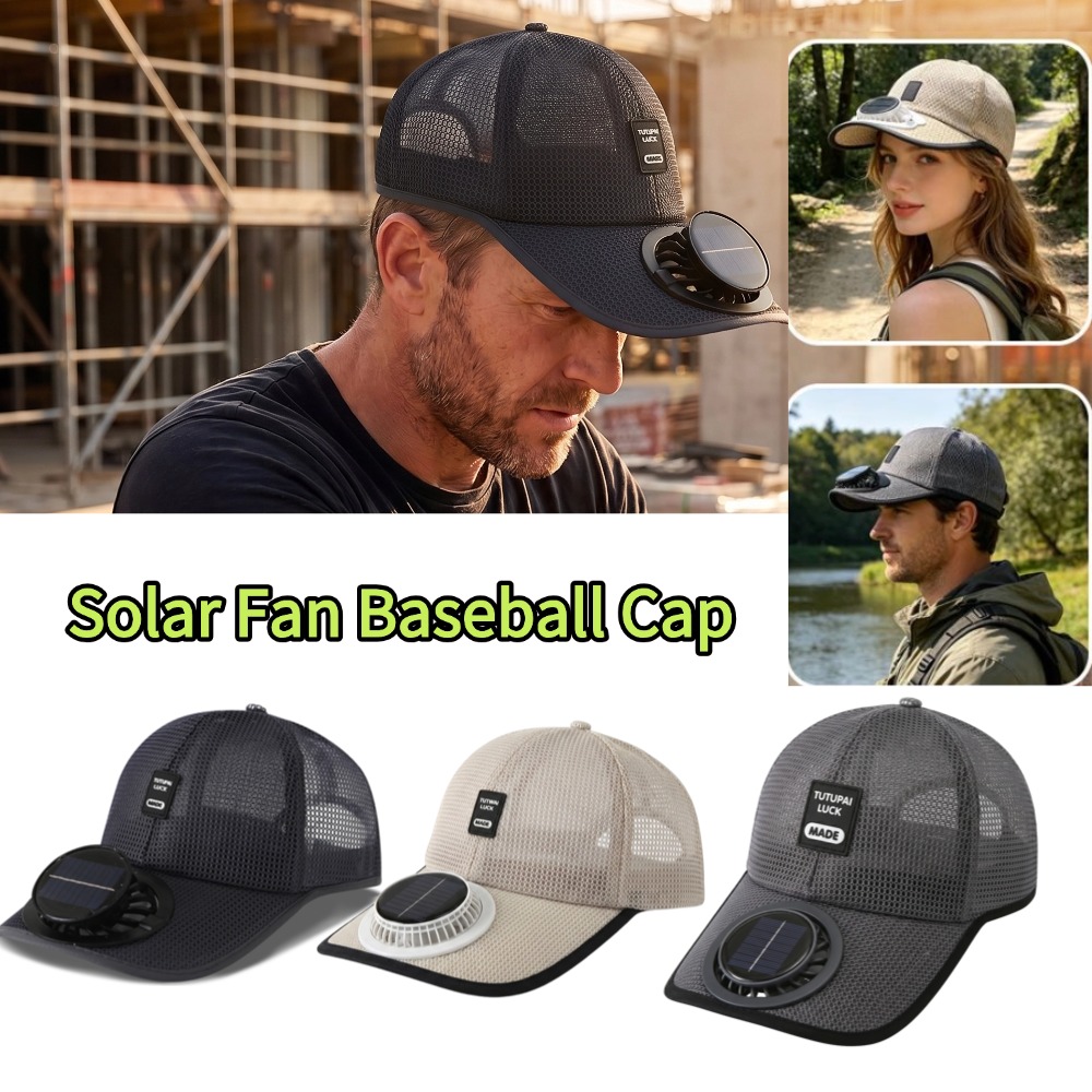 Unisex Solar Powered Fan Cap F - Renewable Energy Fan avaliação e preço
