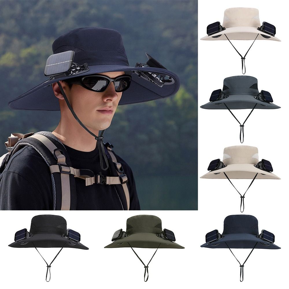 Creative Anti UV Solar Fan Hat - Renewable Energy Fan avaliação e preço