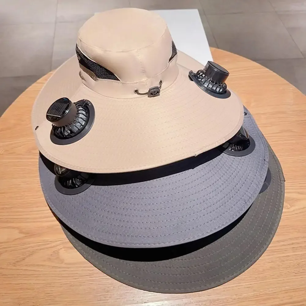 Solar Charging Umbrella Hat wi - Renewable Energy Fan avaliação e preço