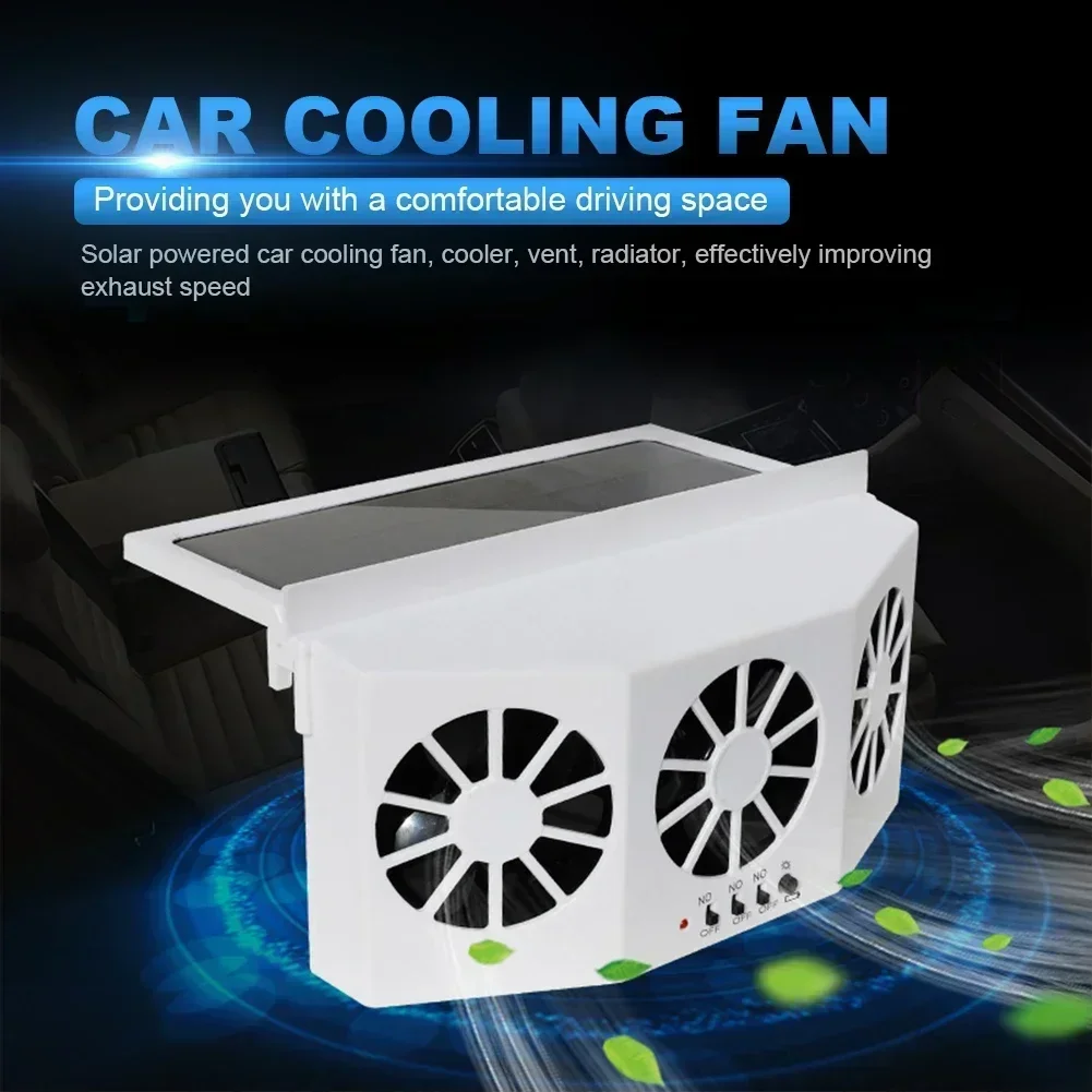 USB Solar Rechargeable Car Exh - Renewable Energy Fan avaliação e preço
