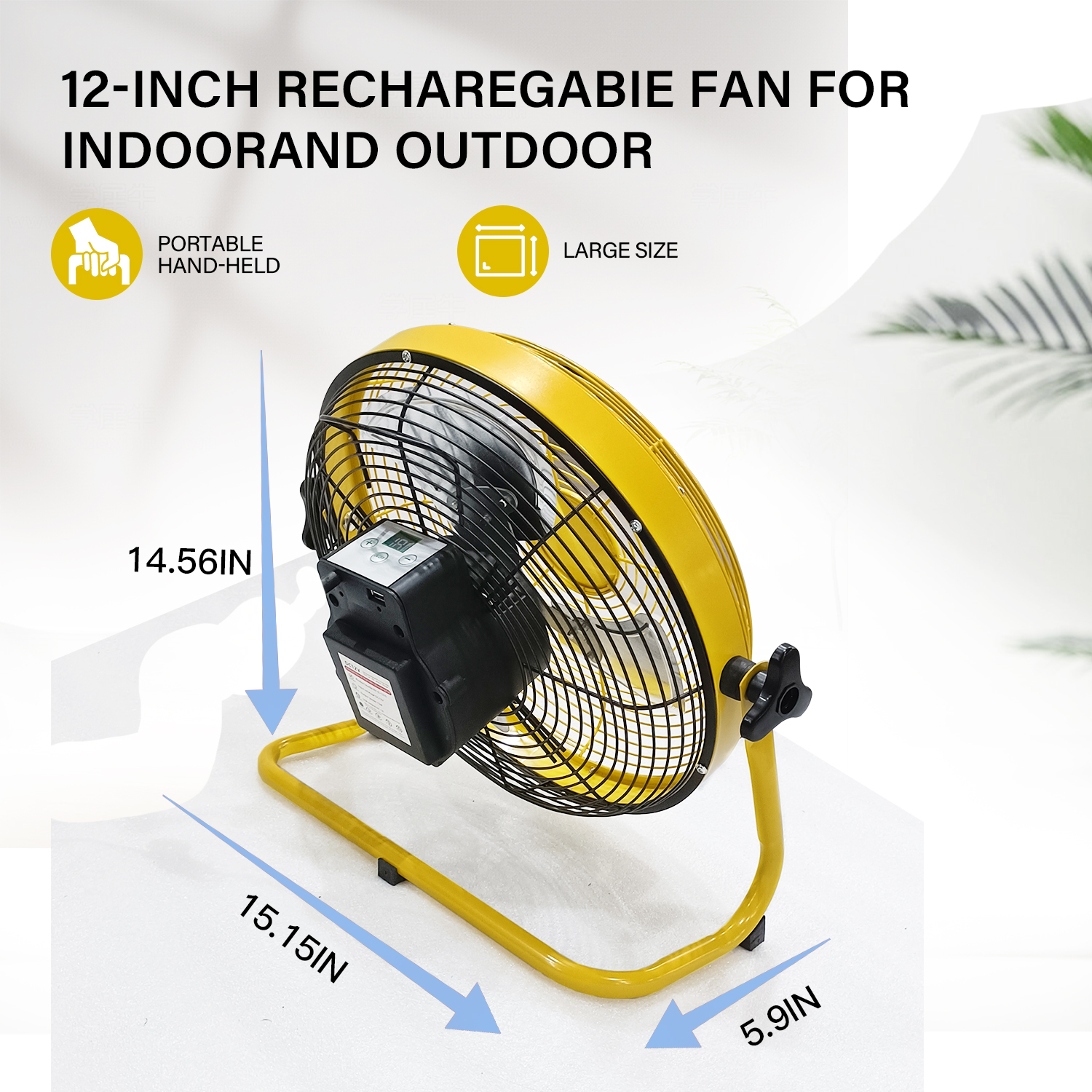 14 Inch Portable Rechargeable  - Renewable Energy Fan avaliação e preço