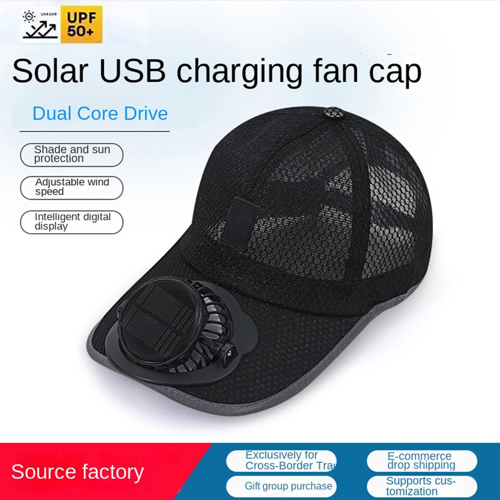 USB Rechargeable Solar Cooling - Renewable Energy Fan avaliação e preço