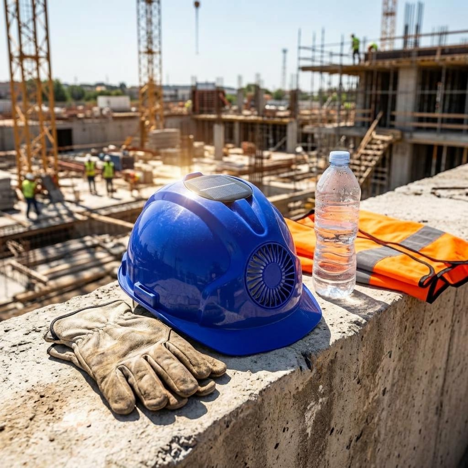 Cooling Safety Helmet Ventilat - Renewable Energy Fan avaliação e preço