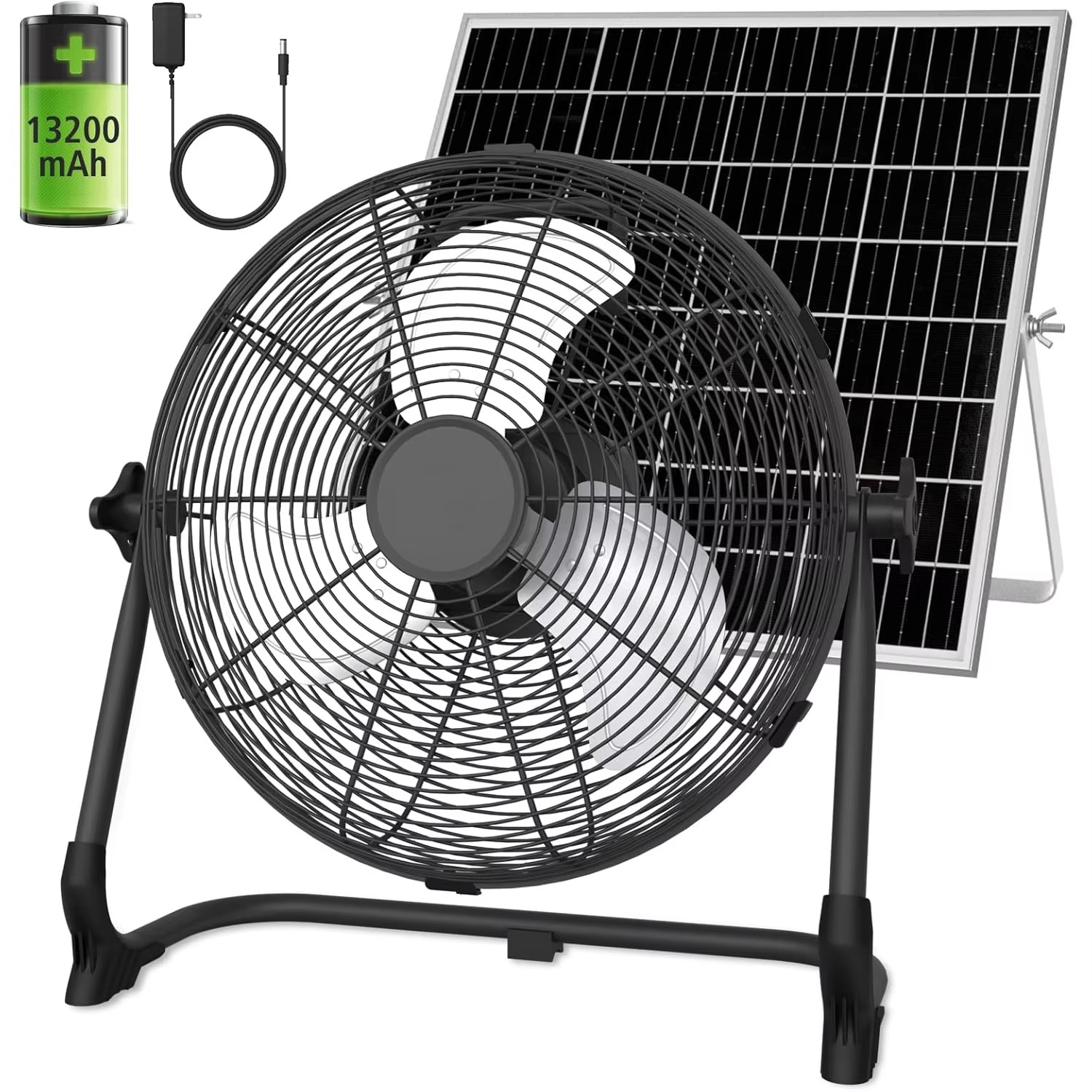 12inch Portable Solar Floor Fa - Renewable Energy Fan avaliação e preço