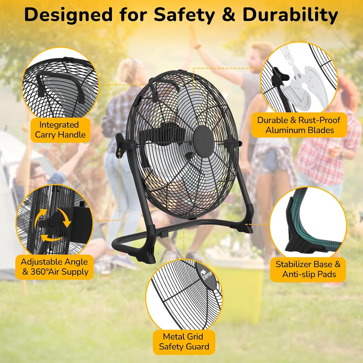 12inch Portable Solar Floor Fa - Renewable Energy Fan avaliação e preço
